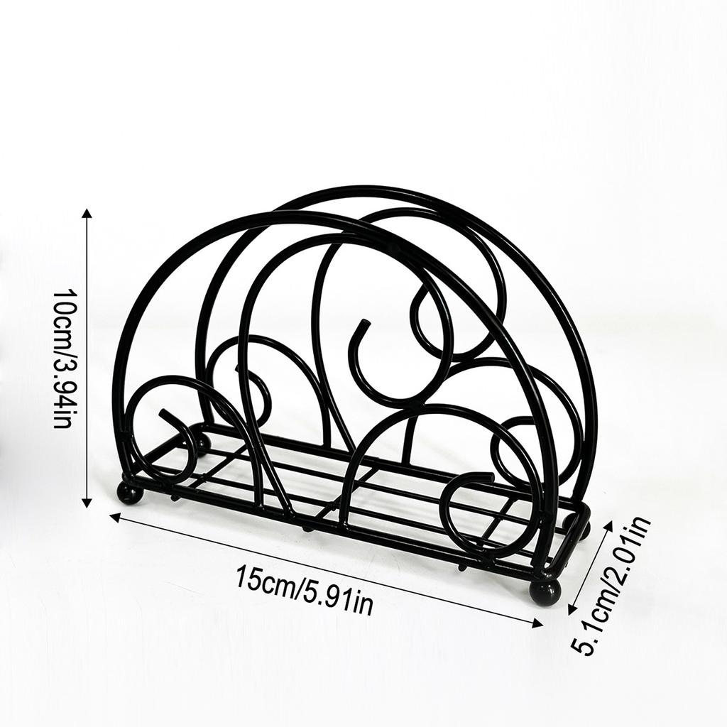 Nordic Cloud-Shaped Napkin Holder 3D Wrought Iron Hollow-Out Tissue Stand for Hotel Restaurant Decor