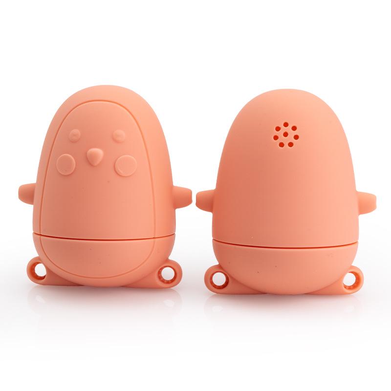 Silikon Pinguin Baby Badespielzeug - Lebensmittelqualität, Quetschdesign für Kinder