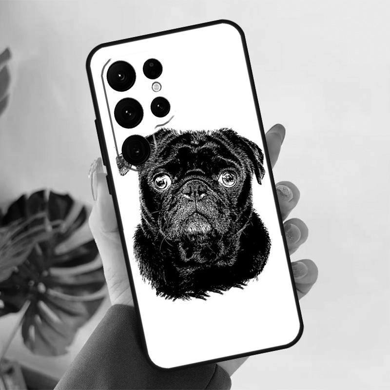 

Cute Pug Dog Soft Case For Samsung Galaxy S25 S24 S23 S22 S21 Ultra S9 S10 Plus S23 FE S24 FE Phone Cover Galaxy S25 FE