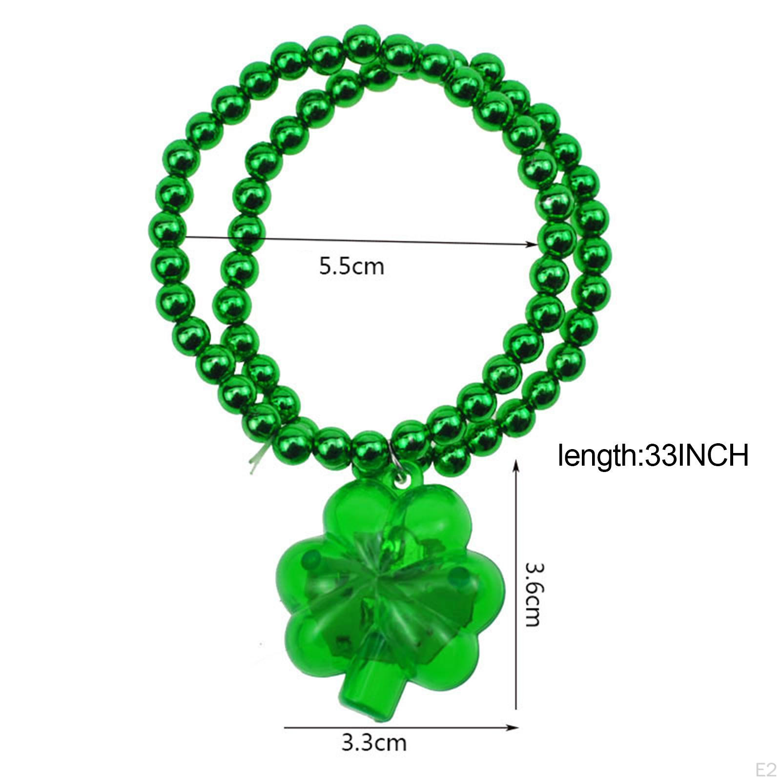 ST. Браслет-ожерелье из бисера на день Святого Патрика для карнавальной вечеринки — фото 2