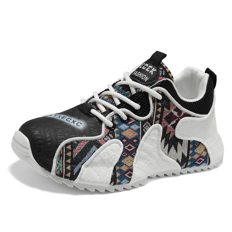 Chaussures pour hommes de station européenne hiver niche impression chaussures Forrest Gump automne et hiver sport loisirs semelle épaisse rehaussante fond sac papa tendance