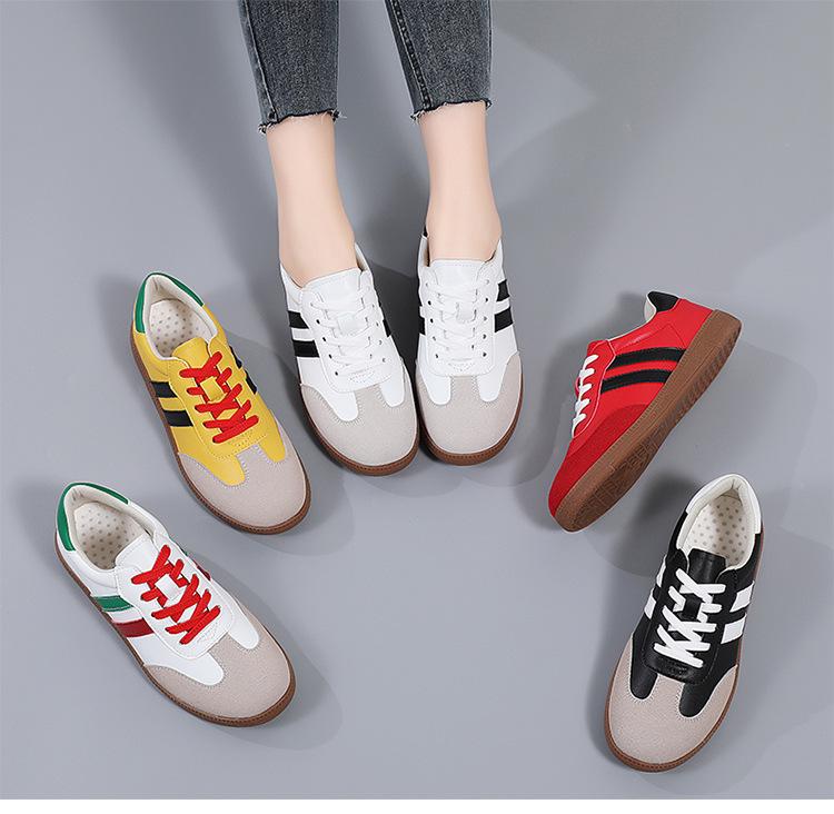 Women's Plus Size Retro Colorblock Sport Sneakers - White, Sizes 35-44