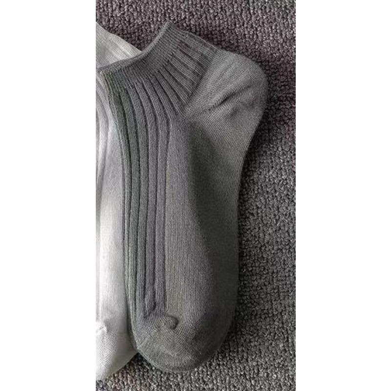 

Мужские летние универсальные однотонные дышащие носки, впитывающие пот 1 pair серый