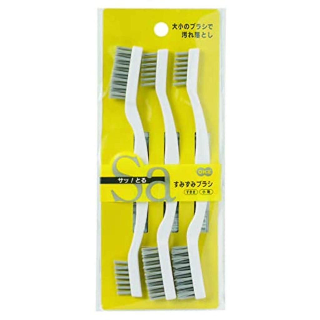 Oe Sattle 2 Corner Brush 3 Pieces Width X Depth 1 X Height White 67076 8.5 21.5cm