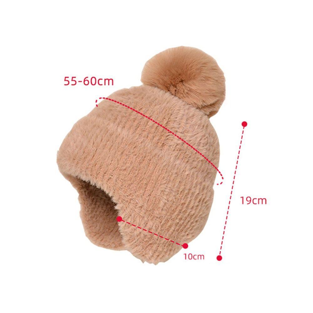 Soft Plush Hat Fluffy Beanies Caps Versatile Lei Feng Hat  for Women Girls