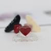 Simple Korean Fashion Love Girls Medium Barrette Hair Claw Acrylic Hairpin