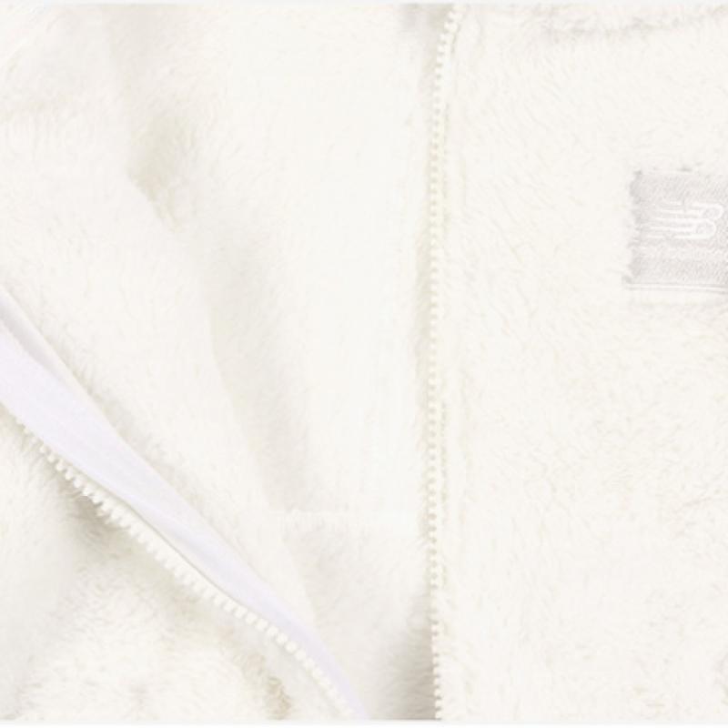 New Balance Kids Essential Purple Hoodie Zip Up Ivory