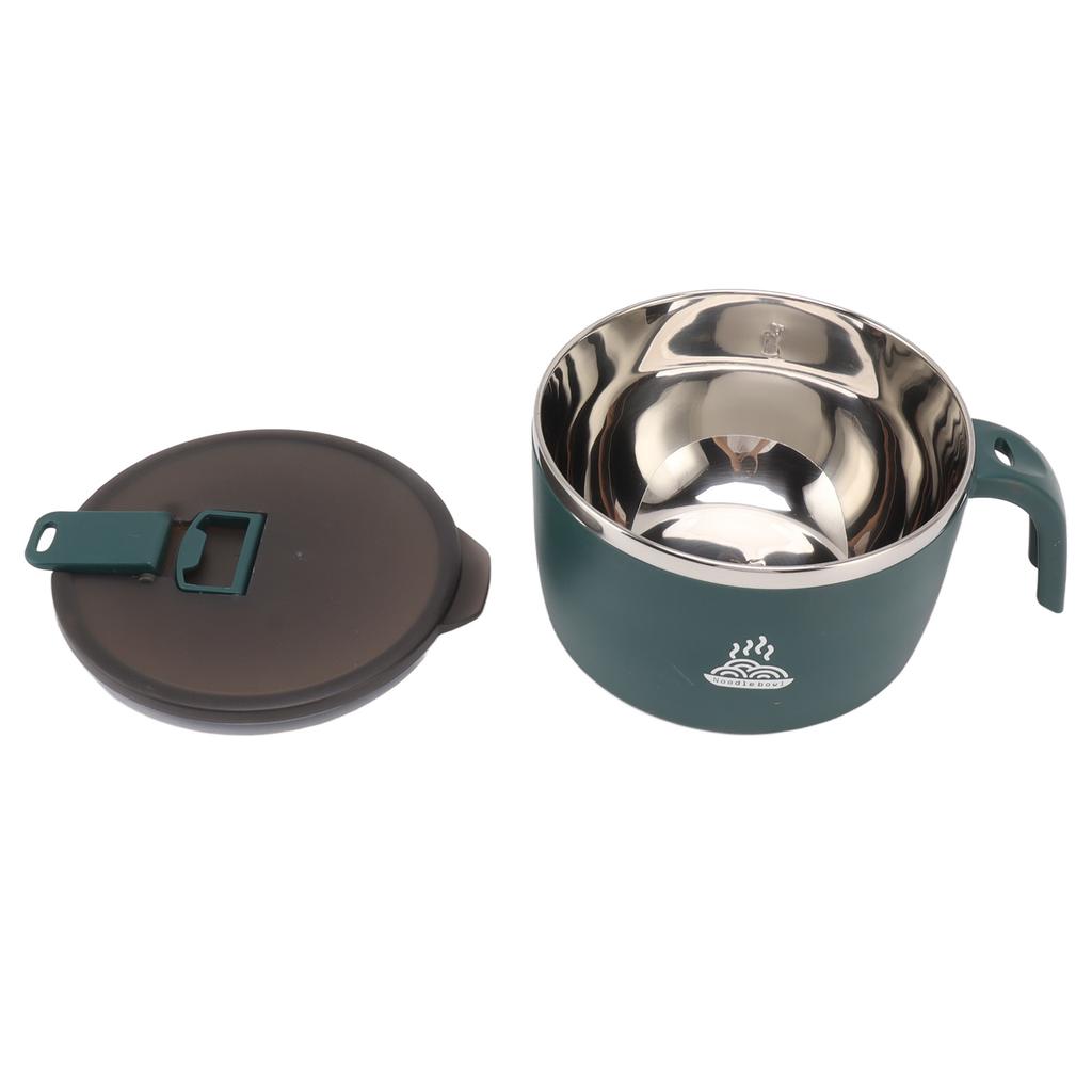 Nerezová miska na instantní nudle 900ml miska na nudle s víkem pro kancelář studentské koleje