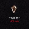 1440 Glas Diamanten mit flachem Boden Gold Champagner Speziell geformte Nageldiamanten DIY Tragematerial für Nägel Nagel Speziell geformte Diamanten Zubehör