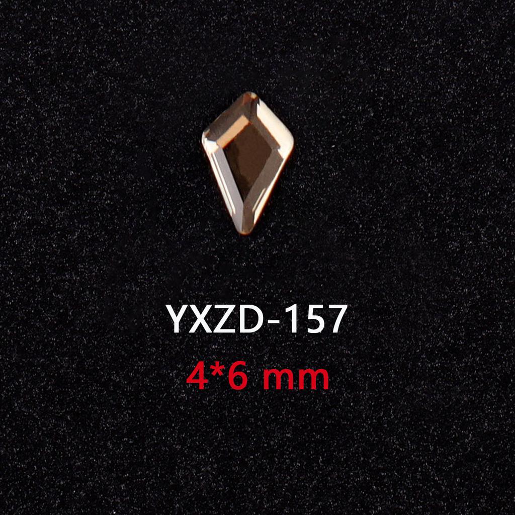 1440 Glas Diamanten mit flachem Boden Gold Champagner Speziell geformte Nageldiamanten DIY Tragematerial für Nägel Nagel Speziell geformte Diamanten Zubehör