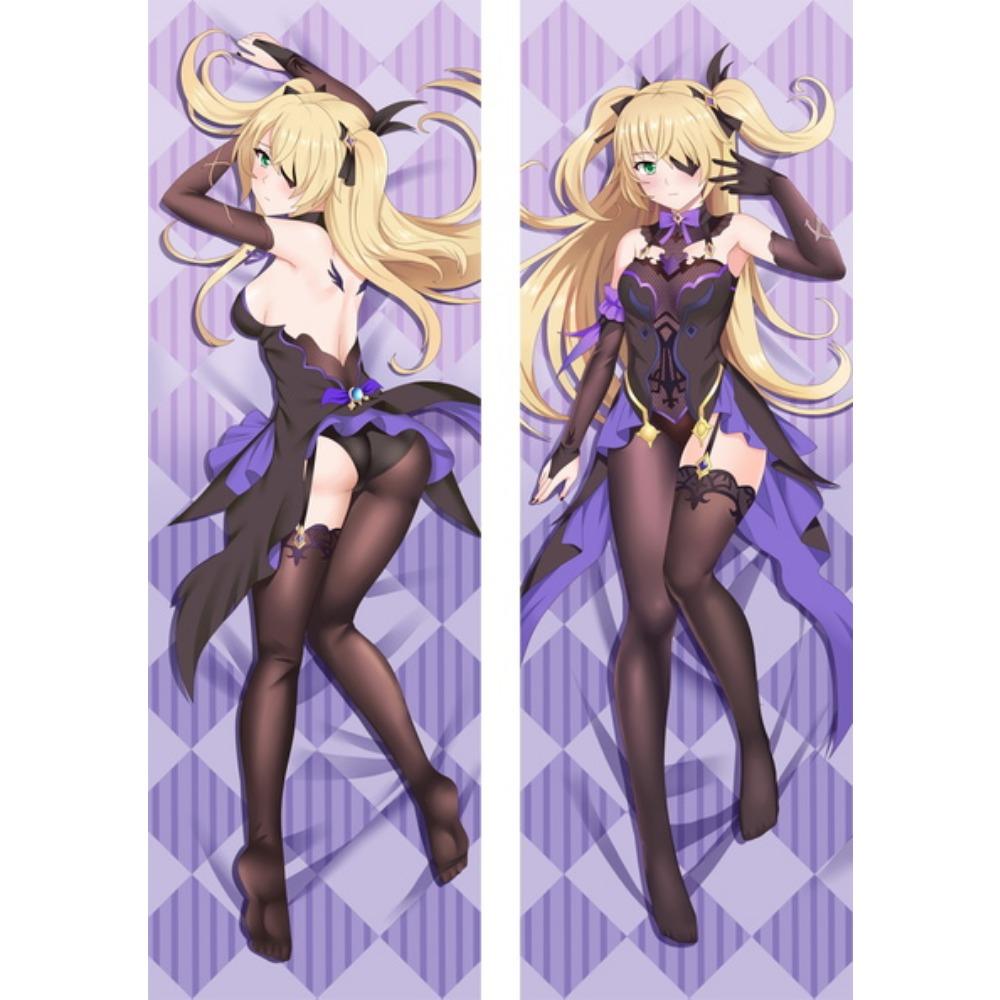 60x180cm Game Genshin Impact Fischl Dakimakura Double Side Printed Pillow Case Male Otaku Hugging Fullbody Cushion Cover Gift