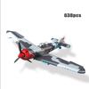 STEM Fighter Jet Construction Kit Aircraft La-7 Spitfire Yak-1B Bf-109E Plane Technical Bricks Kid Toy Birthday Gifts