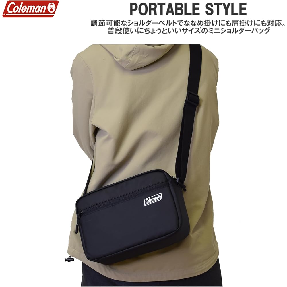 Etsumi & Coleman Camera Bag, Coleman Mini Shoulder Bag 3.6L [Back Pocket & 2 Dividers] Shadow Blue VCO-8797
