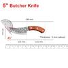 Butcher Knife Hand Forged Blade Kitchen Knives Plastic Handle Boning Knife Cleaver Meat Chopping Vegetables Cooking Chef Knives