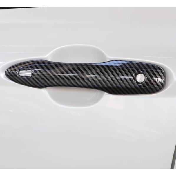 Carbon Fiber Car Door Handles Cover Trim 4pcs For Toyota Camry 2018-2026