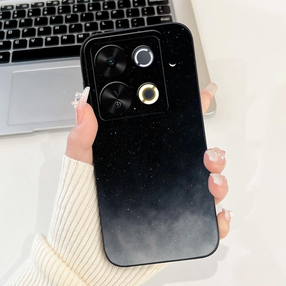 Luxury Fashion Coque For Itel P65 P671L Etui Moon Night Gothic Painting Phone Cases For ItelP65 P 65 Coques Soft Silicone Covers