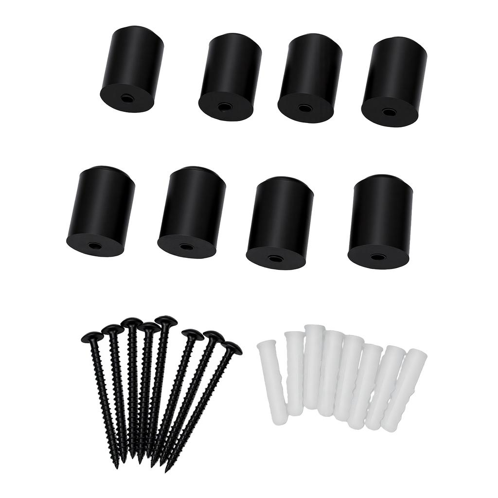 8pcs Snowboard Wall Mount Clips Rubber Vertical Ski Storage Display Rack for Room Garage