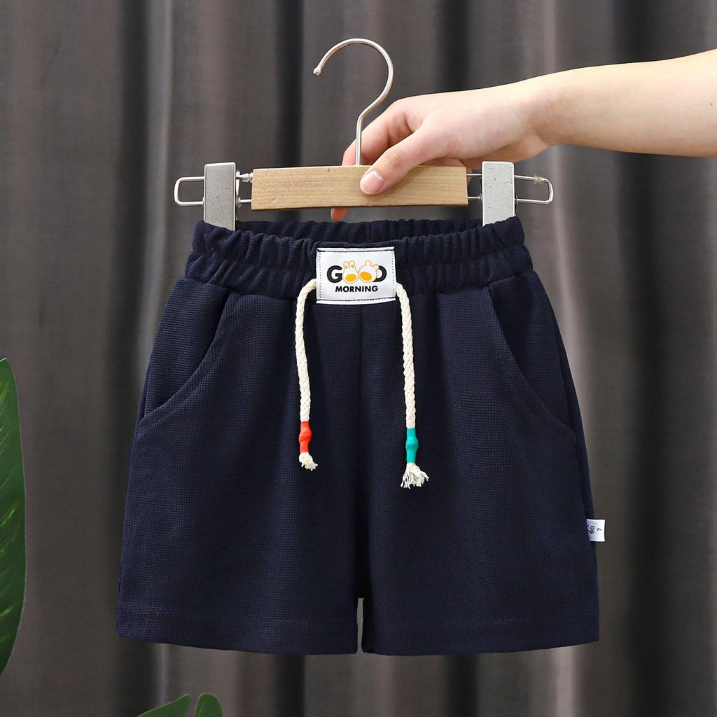 Summer Kids Shorts Boys Girls Solid Color Short Baby Solid Color Casual Pant Children Short Pant  Sport Clothing Outwear