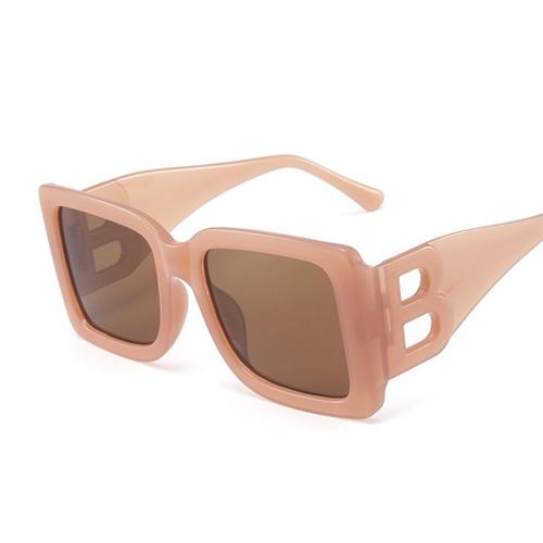New Fashion Oversized The Letter B Square Luxury Trend Sunglasses Women Men Retro Rectangle Sunglasses