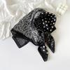 Elegant Ethnic Printed Square Scarf For Women Fashion Accessory