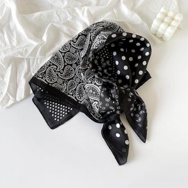 Elegant Ethnic Printed Square Scarf For Women Fashion Accessory