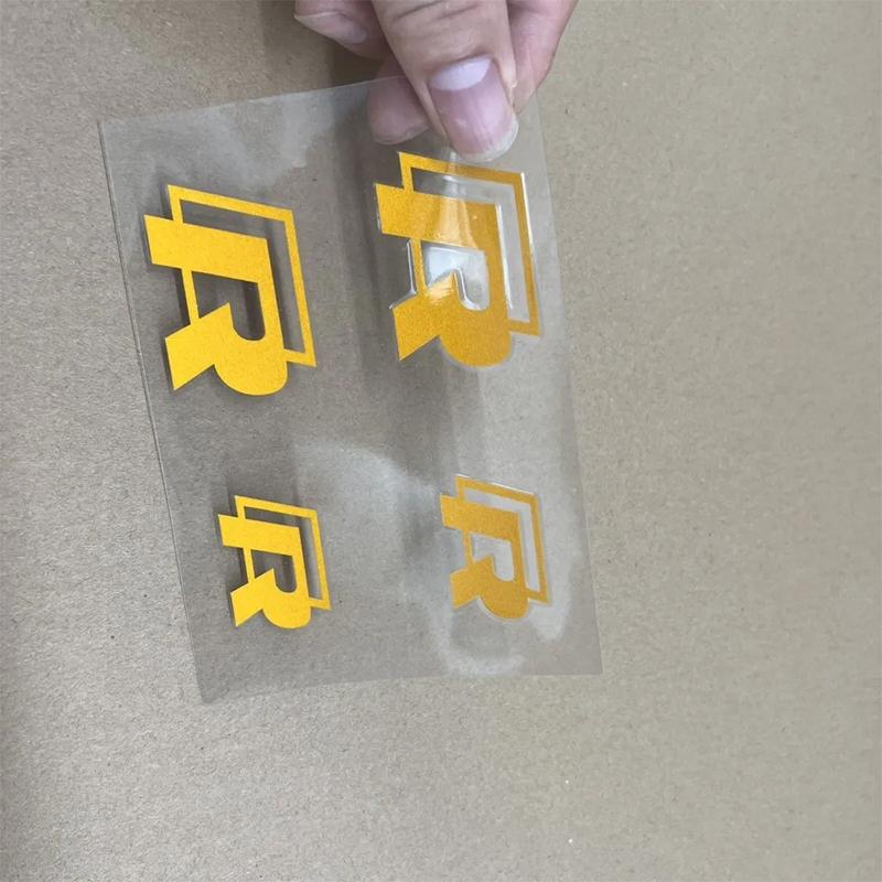 2026 Hot For VOLKSWAGEN VW 4Pcs R Logo Car Brake Caliper Stickers Disc Racing Tuning Decals for Volkswagen VW GOLF GTI R Line MK