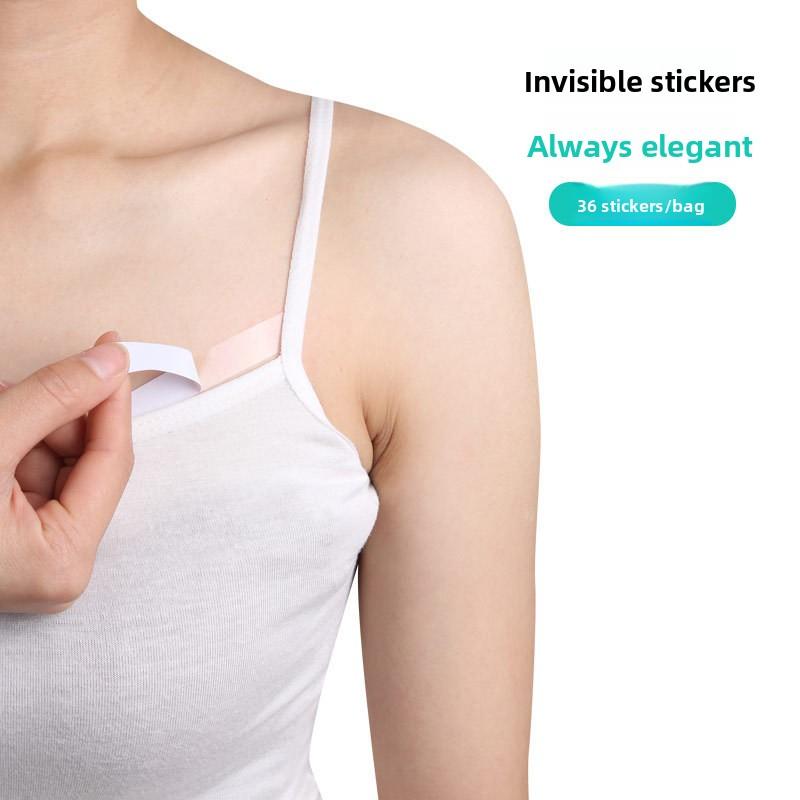 Invisible Transparent Shirt Neckline Non-slip Fixing Patch Anti-light Double-sided Tape Non-marking