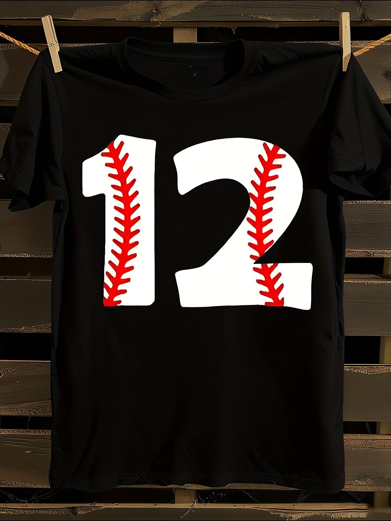 12th Birthday Baseball T-shirt L