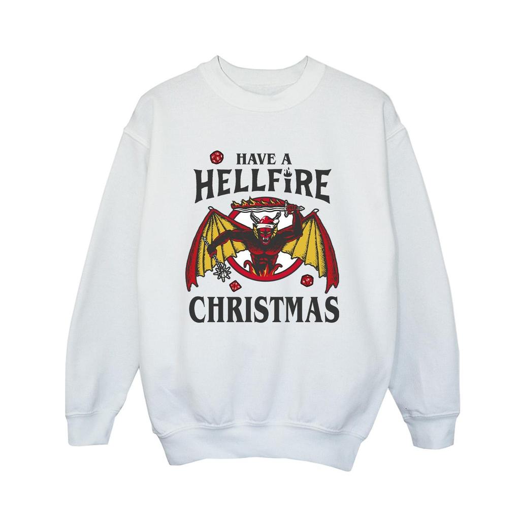 Netflix Boys Stranger Things Hellfire Christmas Sweatshirt