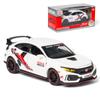 1/32 Scale Honda Civic Type-R Diecast Alloy Model Car Toy, Pull Back Vehicle with Light and Sound for Kids Adults Gift Collection