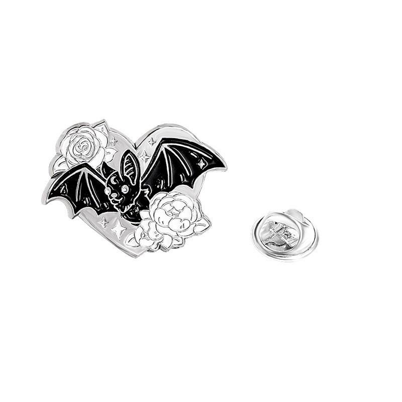 Popular Series Brooch Pumpkin Skull Ghost Alloy Oil Drip Metal Cartoon Punk Horror Badge