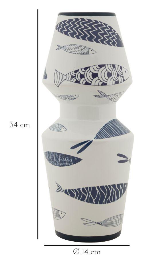 Vase Fish Double Cm Ø 14X34