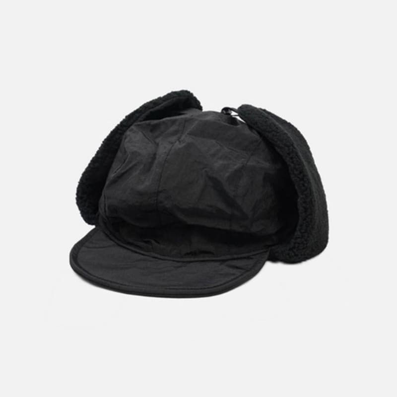 LOOKING4U The Cap Outdoor Pocket Waterproof Earmuff Cap Black