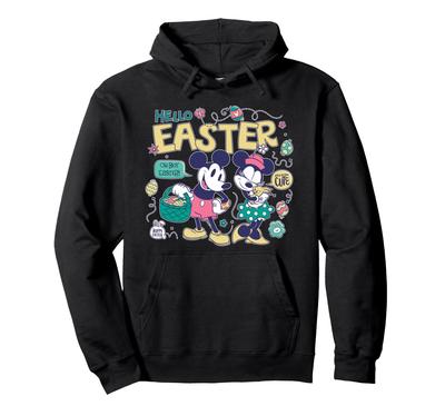 Disney Mickey Mouse and Minnie Mouse Hello Easter Retro Hoodie