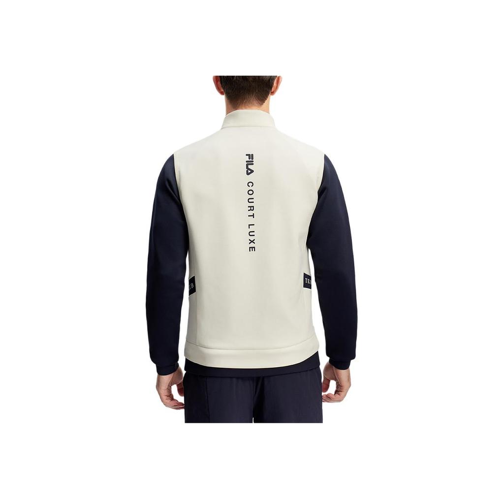 New FILA Down Vest Men's Ivory A11M413903F-IV