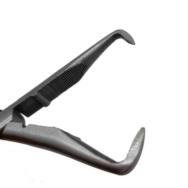 1 PC 7 Inch 2 In 1 Silver Stainless Steel Clamp Hair Extension Plier with Grooves Keratin Hair Extensions Removal Tools