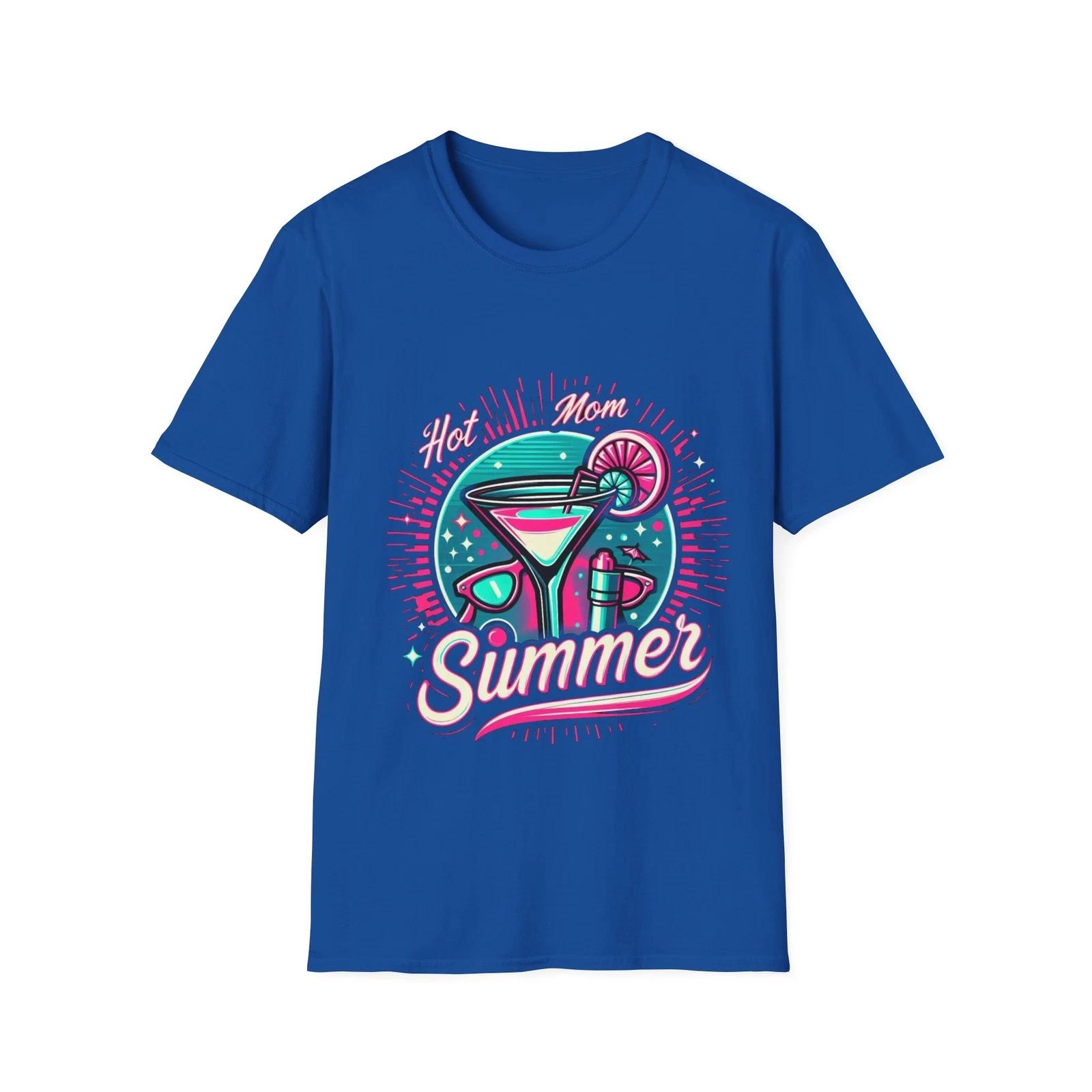 Men s and Women s T-shirts Hot Mom Summer T-Shirt - Stylish & Fun Summer Apparel M