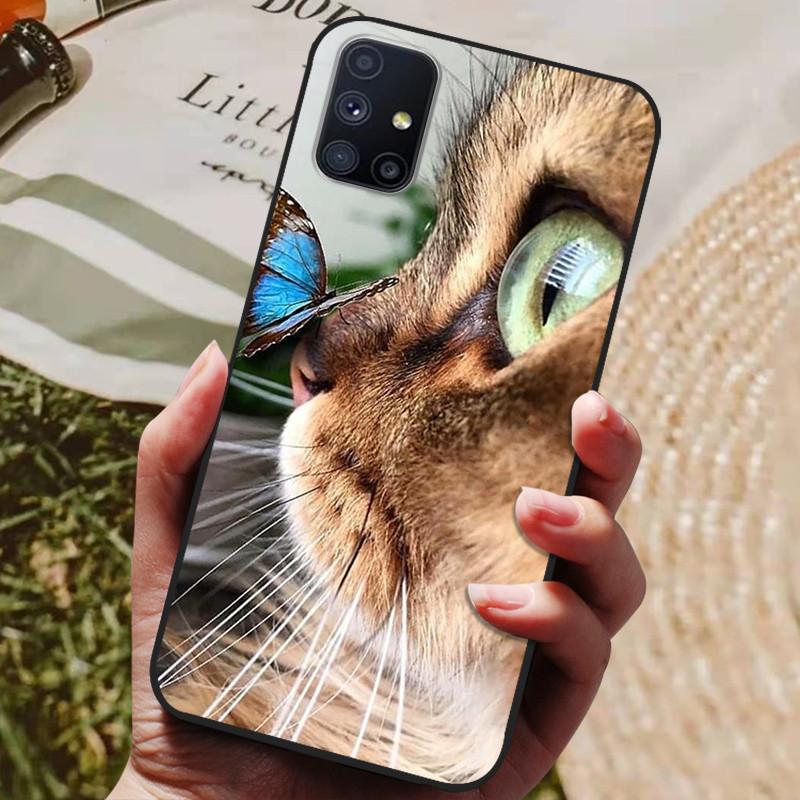 For Samsung Galaxy M51 Case Wolf Cartoon Silicon Soft TPU Back Cover For Samsung M51  Phone Cases GalaxyM51 M 51 M515F Coque
