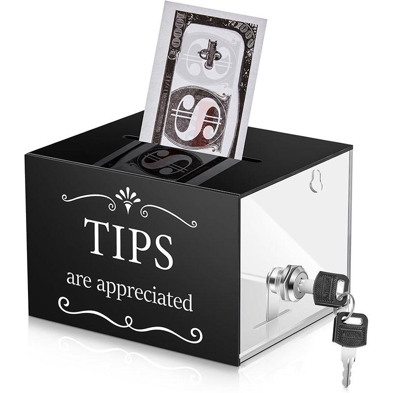 

Акриловая коробка для пожертвований и лотерей Black with Lock