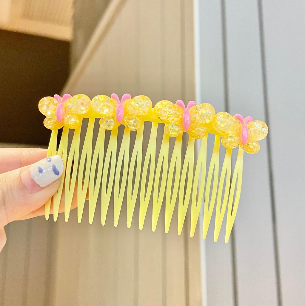 Mode Kinder Haarnadel Kleine Mädchen Pony Gebrochenes Haar Haarnadeln Mädchen Candy Farbe Süße Nette Einsatz Kamm Frauen Haar Zubehör