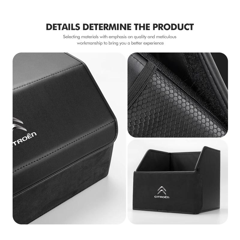 POOR1 Car Trunk Storage Box Multiuse Portable Storage Organizer Tool For Citroen C5 C1 C2 C6 C4L DS3 DS4 DS5 C-Elysee Grand Berlingo