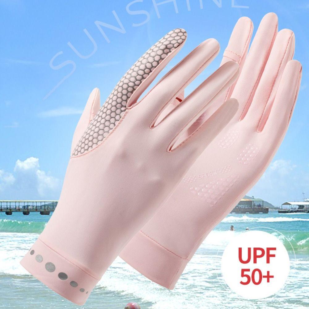 Breathable Sunscreen Gloves Anti-UV Summer Driving Gloves Sun Protection Riding Gloves Fitness