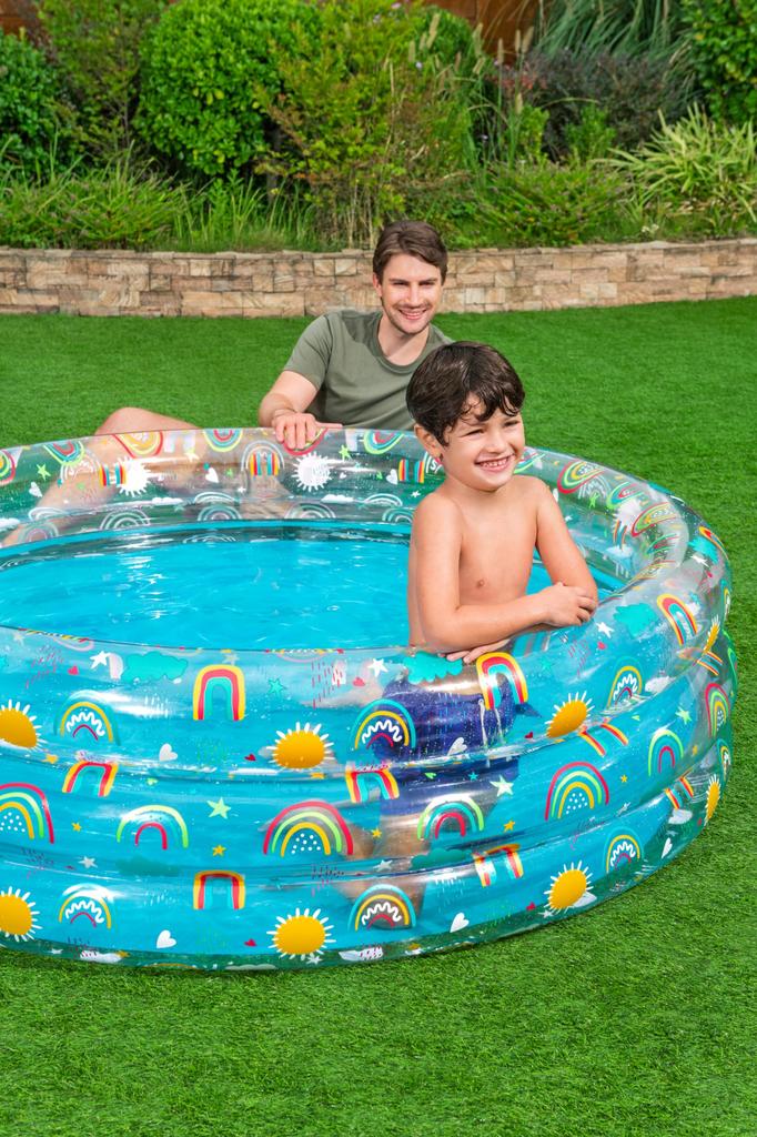 Bestway Rainbow Splash Kids Diameter x 53cm Height Pool, 51048, 1.70m