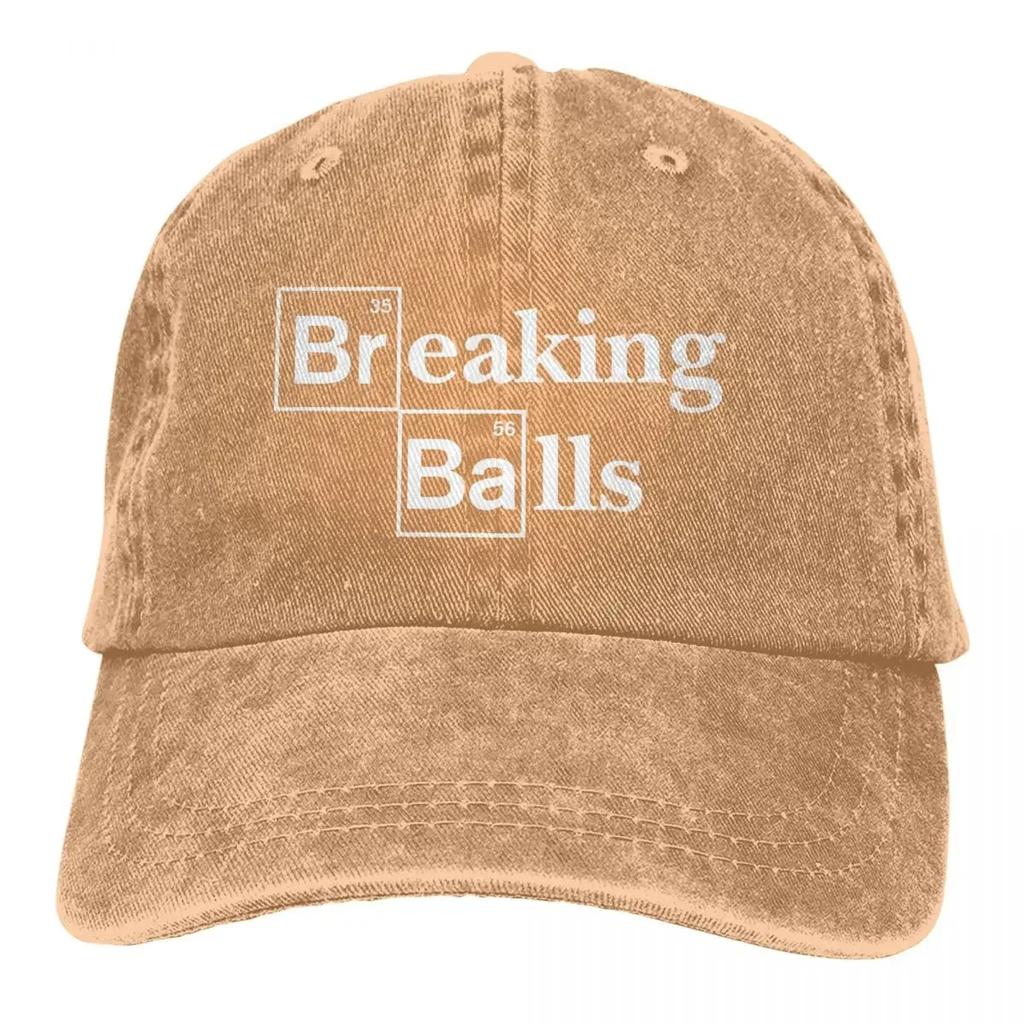 Wyprawiona Męska Czapka Baseballowa Breaking Balls Trucker Snapback Czapki Kowbojskie Tata Hat Breaking Bad Walter White TV Czapki Golfowe