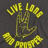 STAR TREK Unisex Adult Live Long Hand T-Shirt