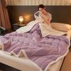 Ultra-Soft Three-Layer Quilted Baby Fleece Blanket for Autumn/Winter