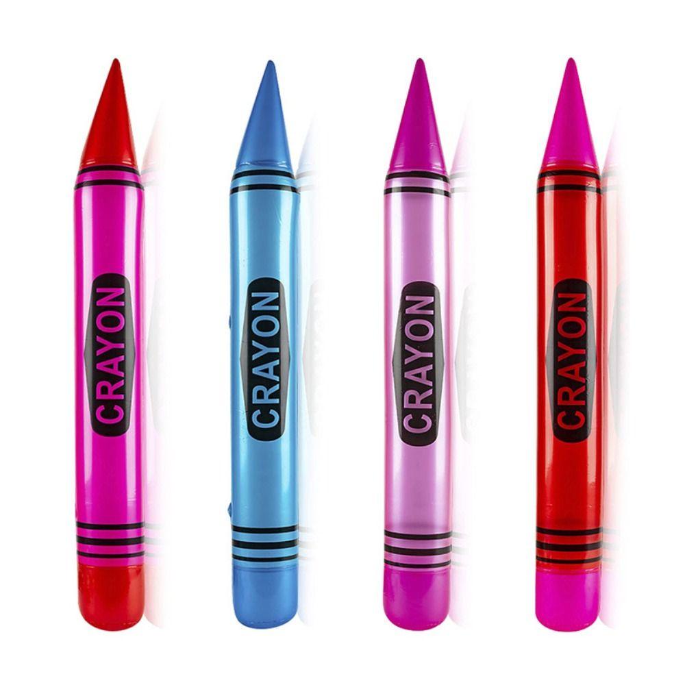 High Quality PVC Inflatable Pencil Jumbo Lightweight Neon Crayon Party Gift Cute Back to School Party