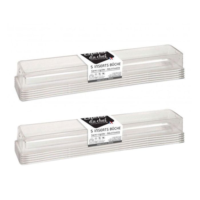 10 Christmas Log Inserts 31 X 6 X 3 Cm