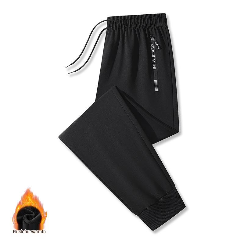 2025 Men's Straight Loose Sports Sweatpants - Versatile Spring & Autumn Casual Plus Size Pants