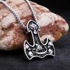 Vintage Wikinger Thor Hammer Anhänger Herren Halskette Wikinger Schiff Halskette Amulett Schmuck